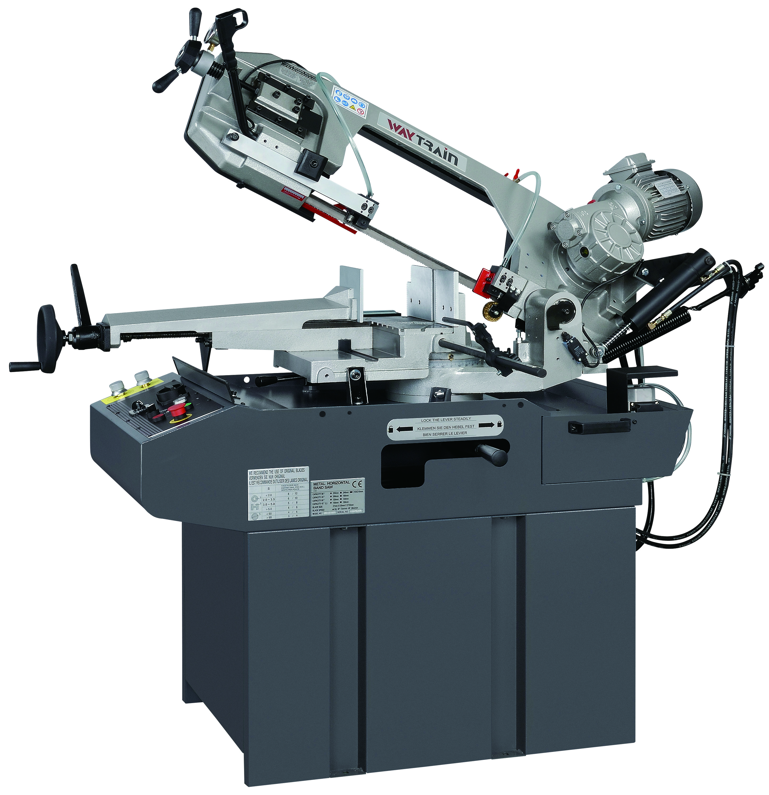 WK 350DS 13 European Manual Band Saw Dual Miter Hydraulic Vise 