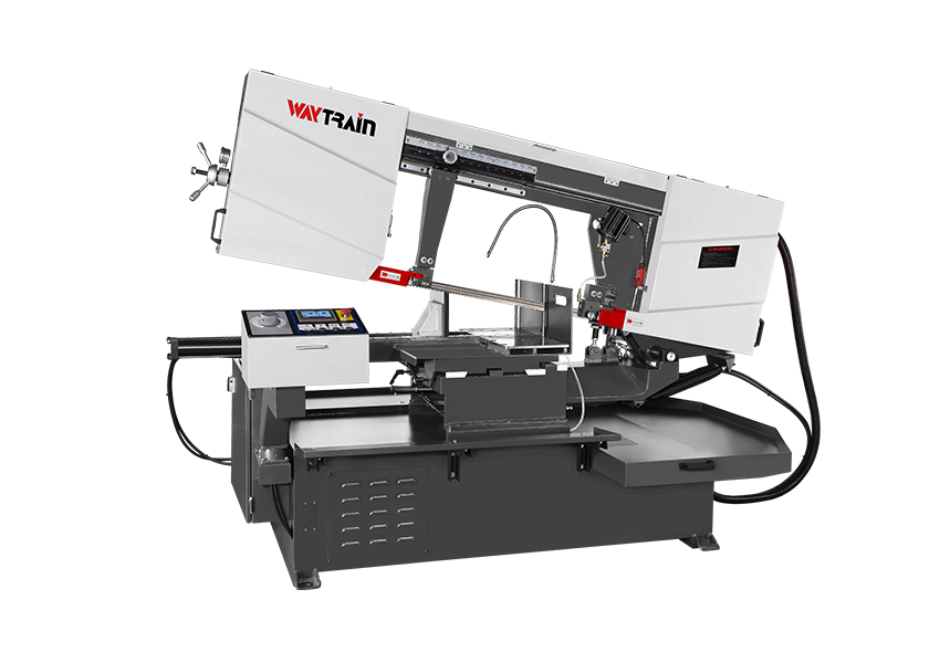 UE-460DSAG Double Miter Cutting Band Saw - WAY TRAIN